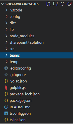 Check Availability Of Vaccination Slot In Microsoft Teams Tab